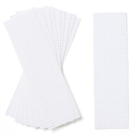 Springboard 10810 Binca Lot de 10 marque-pages en tissu pour point de croix 100% coton 20 x 6 cm Blanc