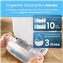 Pro Breeze Deshumidificateur d air desséchant 10L/jour pour Basses Températures - Deshumidificateur avec affichage Numérique, Év