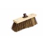 Newman and Cole Tête de balai en bois de 33 cm avec bassine rigide et canne mélangée à poils durs naturels – Tête de balai de re