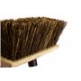 Newman and Cole Tête de balai en bois de 33 cm avec bassine rigide et canne mélangée à poils durs naturels – Tête de balai de re