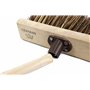 Newman and Cole Tête de balai en bois de 33 cm avec bassine rigide et canne mélangée à poils durs naturels – Tête de balai de re