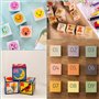 Kurtzy Cube en Bois (120 Pcs) - Petit Cube Bois Brut 2x2x2cm - Bloc Bois Naturel - Cube Bois Bricolage, Apprentissage, Loisirs C
