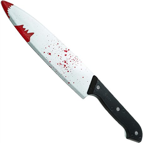Couteau Plastique avec Faux Sang 30 cm - Farce et attrape adulte