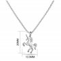 Philip Jones Collier licorne avec carte de citation