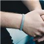 Philip Jones Bracelet Manchette en Maille d'acier pour Homme