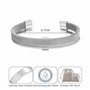 Philip Jones Bracelet Manchette en Maille d'acier pour Homme