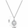 Philip Jones Collier de Pierre de Naissance d'avril (Diamant) créé avec des Cristaux Zircondia®