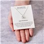 Philip Jones Collier de Pierre de Naissance d'avril (Diamant) créé avec des Cristaux Zircondia®