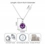 Philip Jones Collier de Pierre de Naissance de Juin (Alexandrite) créé avec des Cristaux de Zircondia®