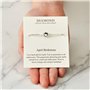 Philip Jones Bracelet de pierre de naissance avril (diamant) créé avec des cristaux Zircondia®
