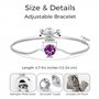Philip Jones Bracelet de pierre de naissance de juin (Alexandrite) créé avec des cristaux de Zircondia®