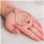 Philip Jones Bracelet de pierre de naissance de juin (Alexandrite) créé avec des cristaux de Zircondia®