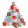 THE TWIDDLERS 30 Boîtes Cadeaux en Carton de Noël avec Poignées pour Bonbons