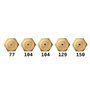 Tezla Lot de 5 buses d'injecteur de gaz naturel pour plaque de cuisson 77 2 x 104 129 150
