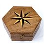 Cadran solaire fait main boussole dans un coffret cadeau cadran soleil montre capitaine navigation cadran solaire laiton nautiqu