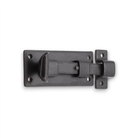 Infinity Decor Loquet de porte vintage en cire d'abeille 100 mm droit en fer – Verrou de porte robuste de sécurité pour portes e