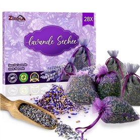 ZIDINA 28 Sachets de Lavande Séchée pour Maison
