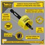 SabreCut HSMK3A Lot de 3 scies cloches en acier haute performance avec corps en acier et tige en cobalt HSS M42 avec profil de d