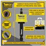 SabreCut HSMK3A Lot de 3 scies cloches en acier haute performance avec corps en acier et tige en cobalt HSS M42 avec profil de d