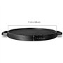 Poêle grill double face en fonte pour barbecue 30 cm