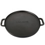 Poêle grill double face en fonte pour barbecue 30 cm