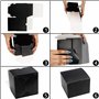 BELLE VOUS Boite Cadeau Noire (Lot de 50) - Boite Papier Kraft Noir 12 x 12 x 9 cm - Boite Carton Noire Emballage Cadeau Facile 