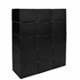 BELLE VOUS Boite Cadeau Noire (Lot de 50) - Boite Papier Kraft Noir 12 x 12 x 9 cm - Boite Carton Noire Emballage Cadeau Facile 