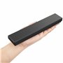 Kurtzy Petite Boîte Cadeau en Papier Noir pour Bijoux (Lot de 12) - 21 x 4 x 2 cm - Boite Carton Rembourrée de Mousse pour Boucl