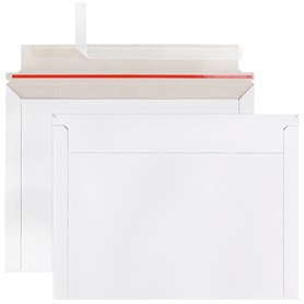 Belle Vous Enveloppes Blanches Rigides Autocollantes (Lot de 25) - 240 x 317 mm