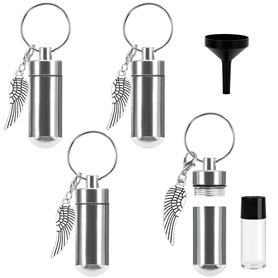 Belle Vous Pendentif Funeraire/Crémation Argenté (Lot de 4) - 4