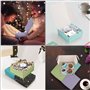 Kurtzy Lot de 20 Boite Cadeau Carrée - Boite Papier Kraft 12 x 12 x 5 cm - 4 Couleurs - Boite Carton Emballage Cadeau avec Couve