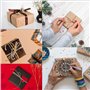 Kurtzy Lot de 20 Boite Cadeau Carrée - Boite Papier Kraft 12 x 12 x 5 cm - 4 Couleurs - Boite Carton Emballage Cadeau avec Couve