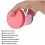 Belle Vous Lot de 16 Pot en Verre avec Couvercle en Plastique – 350ml Petit Pot Verre Rond Transparent Réutilisable et Hermétiqu