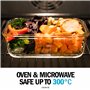 Igluu Meal Prep - Boîte Alimentaire Hermétique en Verre avec Couverts - Contrôle des Portions Sans BPA - Compatible Micro-ondes,