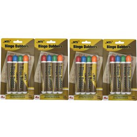 Lot de 16 tampons de bingo de couleurs assorties