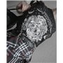 Ro Rox Hawk Gothique Goth Grunge Punk Ceinture avec Boucle Carrée et Chaîne - Noir