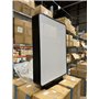 Panneau lumineux LED double face 80 x 60 cm rectangulaire pour publicité extérieure (noir)