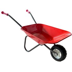 ASC Brouette en métal pour enfant Rouge/gris