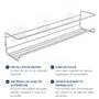 joeji's Kitchen Etagere a Epices Murale Metal 4 Pcs Etagere Cuisine - Porte Epices Cuisine facile à installer etagere murale cui