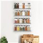 joeji's Kitchen Etagere a Epices Murale Metal 4 Pcs Etagere Cuisine - Porte Epices Cuisine facile à installer etagere murale cui
