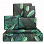 Central 23-6 feuilles de papier d'emballage - Feuilles et plantes vertes - Emballage cadeau écologique pour homme et femme - Rec