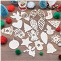 15 Pcs Feuilles de Bois 15 x 10 cm