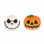 The Nightmare Before Christmas Lot de 2 baumes à lèvres Disney | Mad Beauty | Forme Jack Skellington et citrouille, parfum noix 