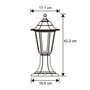 CGC Lighting extérieur jardin noir Poteau de Borne Luminaire Lanterne luminaire lampadaire chemins