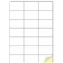 Creavvee 21 étiquettes rondes feuille 25 feuilles A4 imprimables papier autocollant blanc pour imprimantes laser/jet d'encre fab