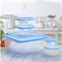 FRESHLY CONTAINED 21 Pièces Boite Plastique Alimentaire - Boite Conservation Alimentaire Réutilisable sans BPA avec Couvercles -