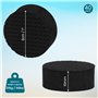 Belle Vous Lot de 40 Pied Pot de Fleur Invisible - Pied Caoutchouc Noir pour Plantes - Tampon Antidérapant Auto-Adhésif pour Pot