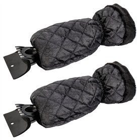 GADLANE Lot de 2 Grattoirs à Glace pour Voiture - Grattoir Pare Brise Voiture Gant pour Vitres