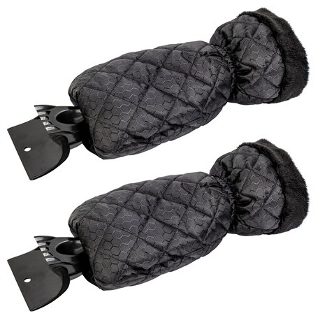 GADLANE Lot de 2 Grattoirs à Glace pour Voiture - Grattoir Pare Brise Voiture Gant pour Vitres