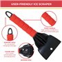 GADLANE Lot de 2 Grattoirs à Glace pour Voiture - Grattoir Pare Brise Voiture Gant pour Vitres, Grattoirs à Neige avec Doublure 